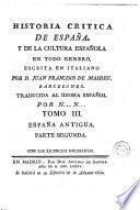 Historia critica de España, y de la cultura española ,3