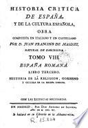 Historia critica de España y de la cultura española, 8