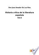 Historia crítica de la literatura española