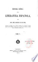 Historia critica de la literatura española