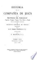 Historia de la Compañía de Jesús en la provincia del Paraguay