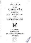 Historia de la Economía política de Aragón