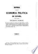 Historia de la economía política en España, 1