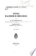 Historia de la Facultad de Ciencias Medicas