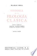 Historia de la filología clásica
