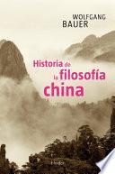 Historia de la filosofía china