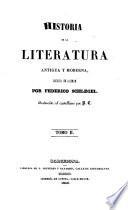 Historia de la literatura antigua y moderna