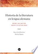 Historia de la literatura en lengua alemana