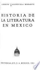 Historia de la literatura en México