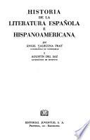 Historia de la literatura española e hispanoamericana