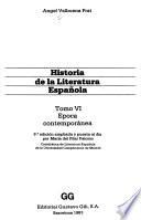 Historia de la literatura española: Epoca contemporánea
