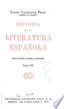 Historia de la literatura española