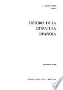 Historia de la literatura española