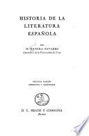Historia de la literatura española