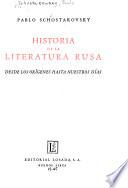 Historia de la literatura rusa
