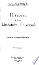 Historia de la literatura universal