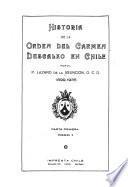 Historia de la Orden del Carmen Descalzo en Chile, 1899-1935
