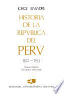 Historia de la República del Perú, 1822-1933