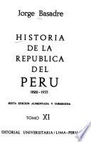 Historia de la República del Perú, 1822-1933