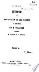 Historia de la Restauración de los Borbones en Francia