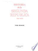 Historia de la segunda República, 1931-1939