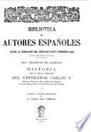Historia de la vida y hechos del emperador Carlos V.