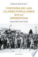 Historia de las clases populares en la Argentina