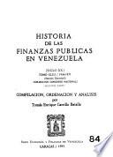 Historia de las finanzas públicas en Venezuela