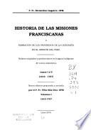 Historia de las misiones franciscanas y narración de los progresos de la geografía en el Oriente del Perú: Tomos I y II (1619-1767)
