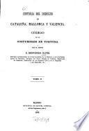 Historia del derecho en Cataluña, Mallorca y Valencia