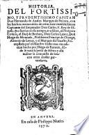 Historia del fortissimo y prudentissimo capitan Don Hernando de Avalos marques de Pescara