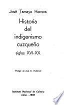 Historia del indigenismo cuzqueño, siglos xvi-xx