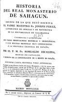 Historia del Real Monasterio de Sahagún