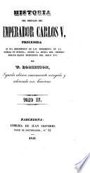 Historia del reinado del emperador Carlos V