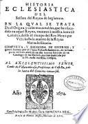 Historia Eclesiastica del Scisma del Reyno de Inglaterra