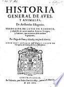 Historia general de aves, y animales
