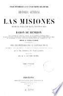 Historia general de las misiones, desde el siglo XIII hasta nuestros días