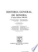 Historia general de Sonora: Sonora moderno, 1880-1929