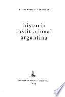 Historia institucional argentina