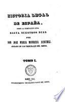 Historia legal de Espana