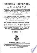 Historia literaria de Espana desde su primera Poblacion hasta nuestras dias (etc.) 3. ed