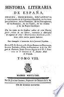 Historia literaria de España ...