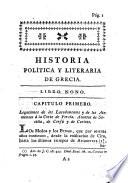 Historia política y literaria de Grecia, 3