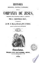 Historia religiosa, política y literaria de la Compañía de Jesús