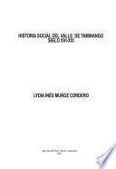 Historia social del Valle de Taminango, siglo XVI-XXI