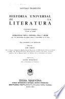 Historia universal de la literatura ...