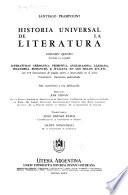 Historia universal de la literatura ...