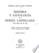 Historia y antología de la posía castellana