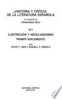 Historia y crítica de la literatura española: Ilustración y neoclasicismo