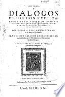 Historia y dialogos de Iob